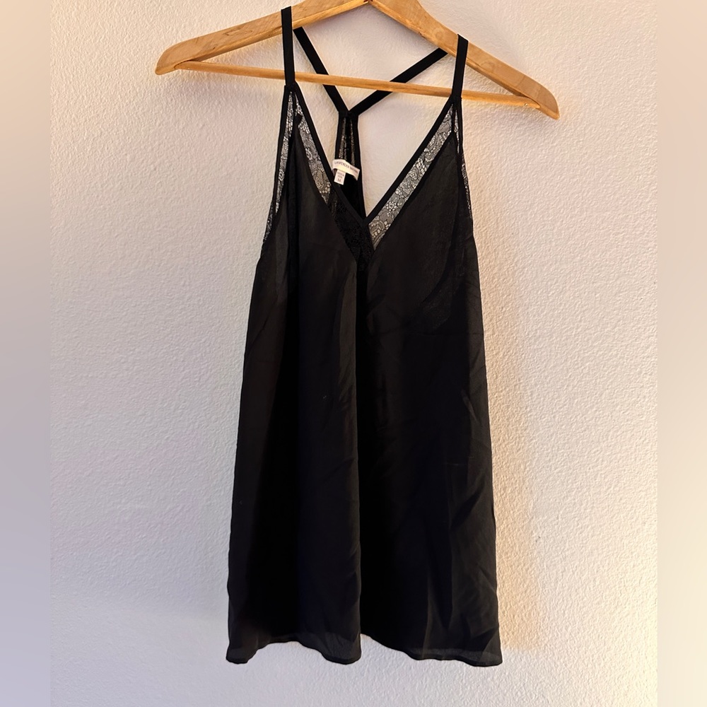 Lavender Brown - Lace Tank